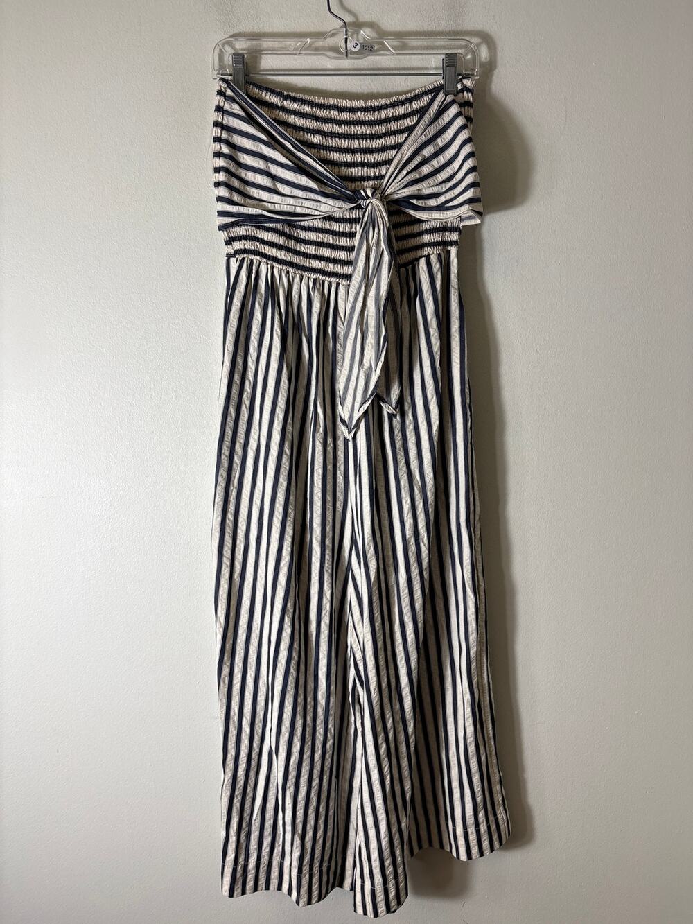 Bishop & Young Navy and White Strapless Romper Sz L